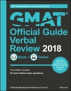 GMAT Official Guide 2018 Verbal Review: Book + Online