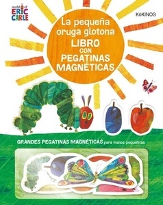 La pequeña oruga glotona con pegatinas magnéticas