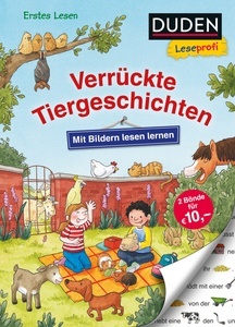 Duden Leseprofi - Mit Bildern lesen lernen: Verrückte Tiergeschichten.