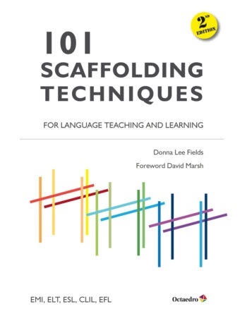 101 Scaffolding Techniques for Languages Teaching and Learning