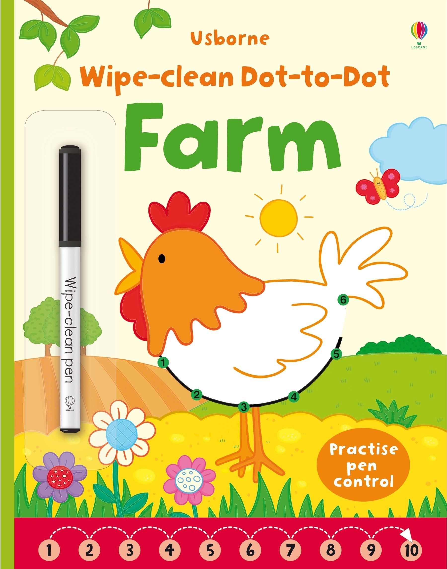 Wipe-clean Dot-to-dot Farm