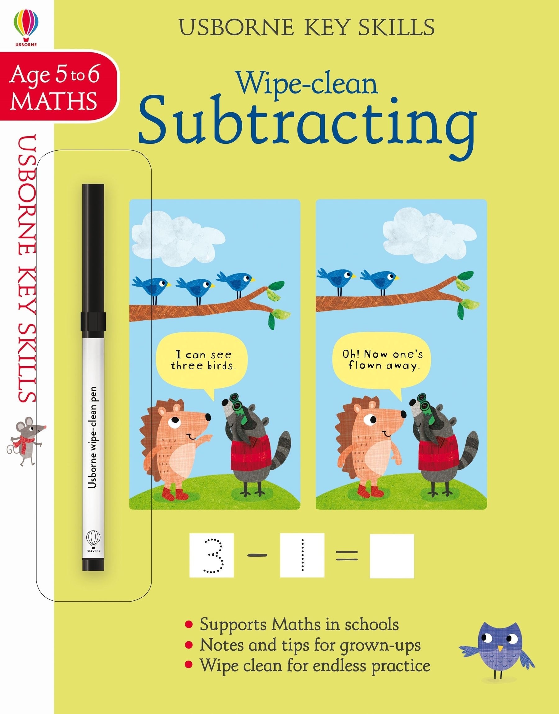 Wipe-clean Subtracting 5-6