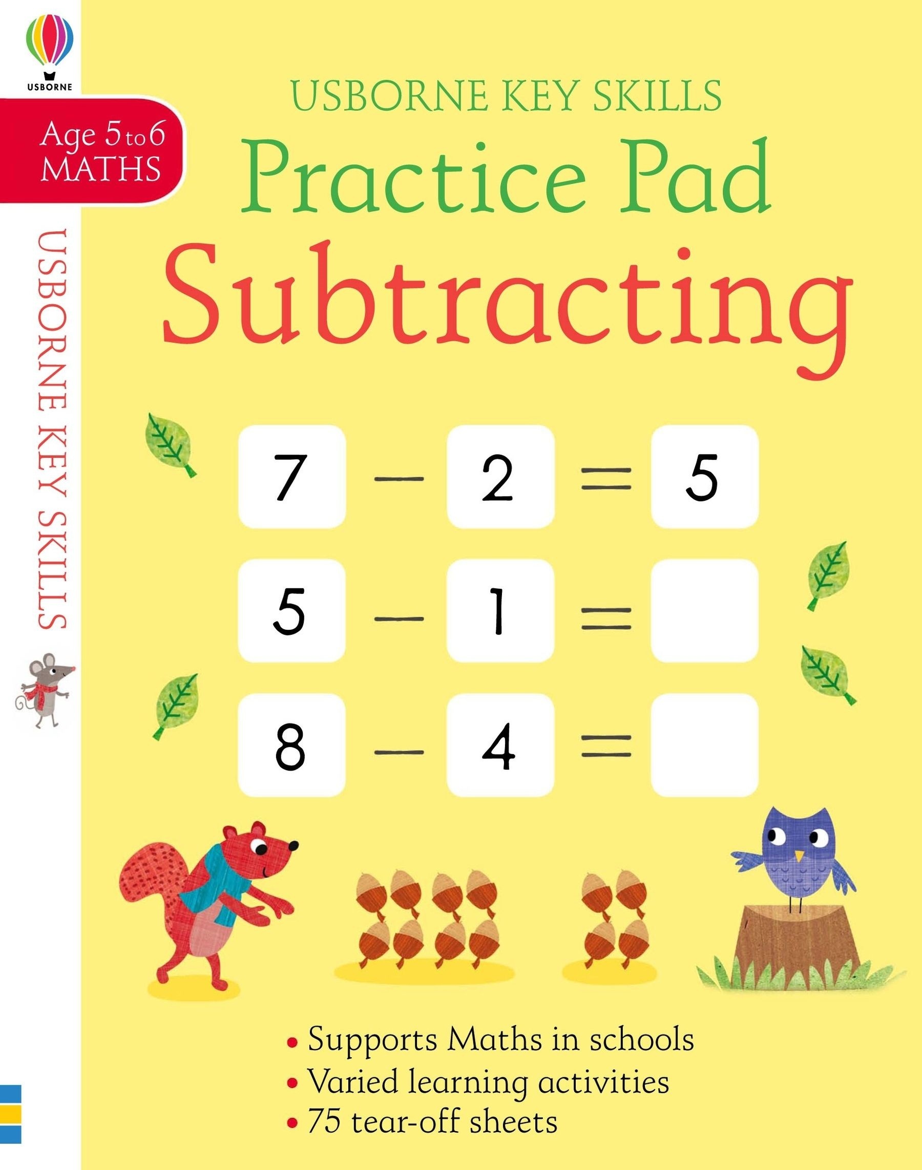 Subtracting Practice Pad 5-6