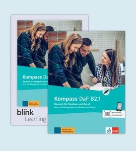 Kompass DaF B2.1 Kurs- und Übungsbuch mit Audios/Videos mit interaktiven Übungen