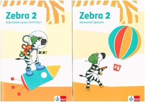 Zebra 2. Schuljahr Arbeitsheft Lesen/Schreiben / Arbeitsheft Sprache, 2 Bde