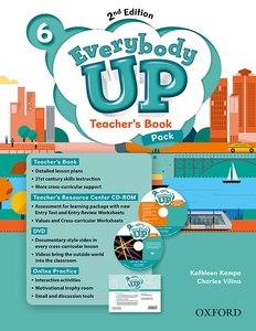 Everybody Up! 6. Teacher's Book W/DVDx{0026}amp; Online Practice Pack 2nd Edition