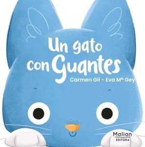 Un gato con guantes