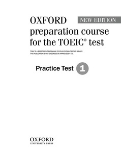 Oxford Preparation Course for the TOEIC  test. Practice Test 1