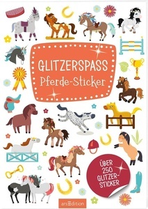 Glitzerspass  Pferde-Sticker