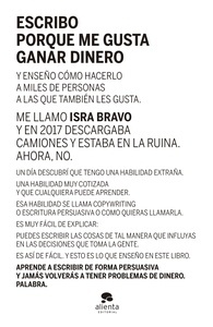 Escribo porque me gusta ganar dinero