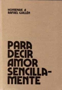 Para decir amor sencillamente