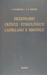 Diccionario crítico etimológico castellano e hispánico (Ce-F)