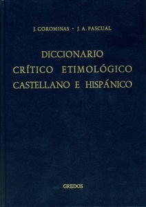 Diccionario crítico etimológico castellano e hispánico (Me-Re)