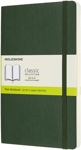 Moleskine libreta clásica Tapa dura Verde mirto XL lisa