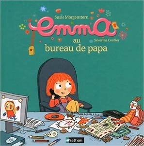 Emma au bureau de papa