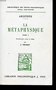 La metaphysique t1, livres A Z