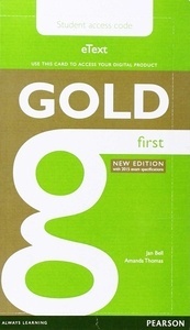 GOLD FIRST NEW EDITION  STUDENT ACCESS CARD