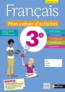 Français 3e Mon cahier d'activités