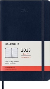 2023 Agenda diaria L azul zafiro tapa blanda