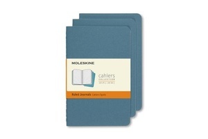 Libretas cahier azul electrico set 3 P rayas