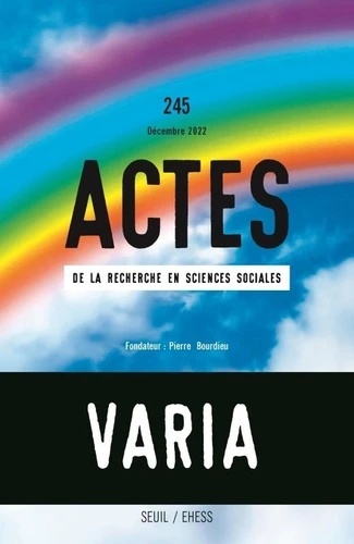 Actes de la recherche en sciences sociales