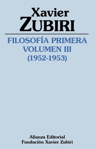 Filosofía primera III (1952-1953)