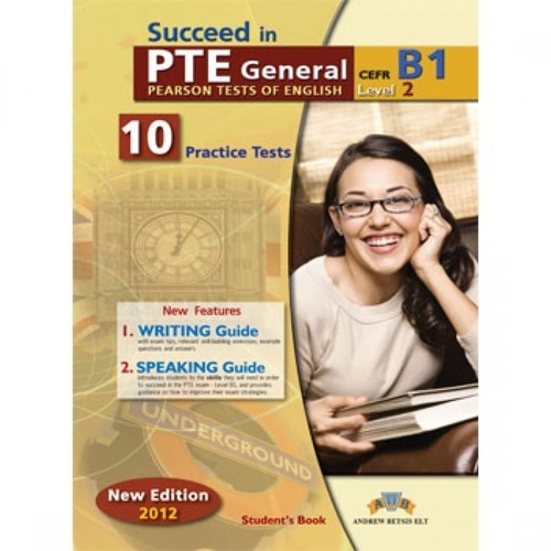 Succeed in PTE general pearson test of english cefr b1 level 2 Self study edition
