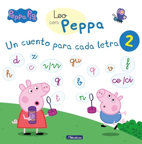 Peppa Pig. Lectoescritura - Leo con Peppa. Un cuento para cada letra: t, d, n, f, r/rr, h, c, q, p, gu, b, v, z,