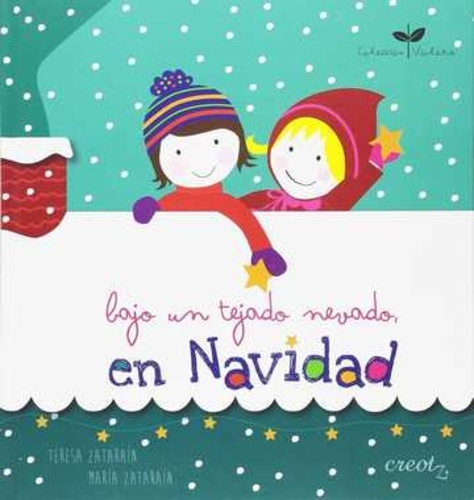 Bajo un tejado nevado en Navidad