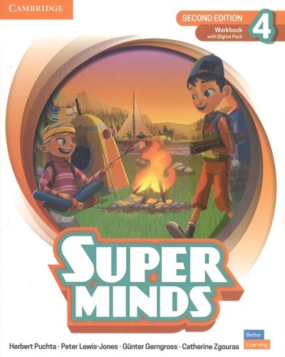Super Minds Level 4 Workbook with Super Practice Book and Digital Pack British English