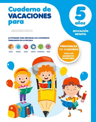 CUADERNOS DE VERANO PERSONALIZADOS ED. 2021 5 AÑOS