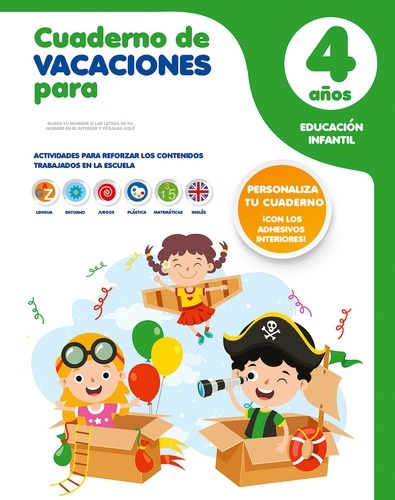 CUADERNOS DE VERANO PERSONALIZADOS ED. 2021 4 AÑOS