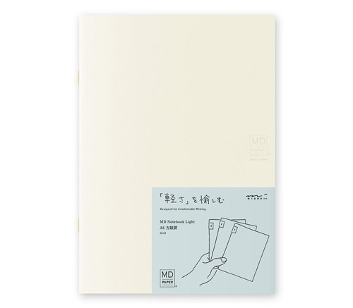 MD Notebook Light (A5) Gridded 3pcs Pack A