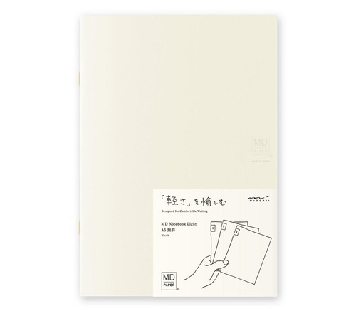 MD Notebook Light (A5) Blank 3pcs Pack A