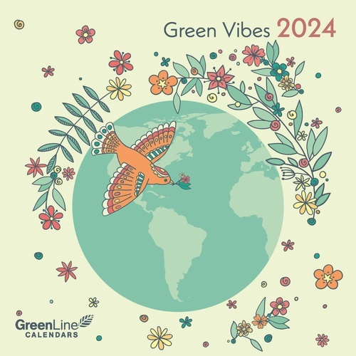 Calendario 2024 Green Vibes 30x30