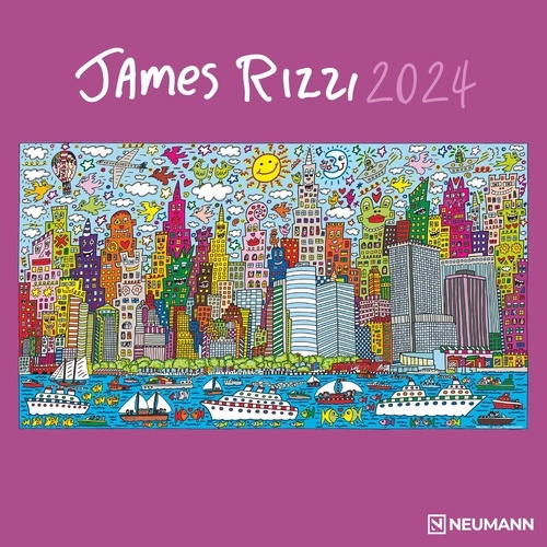 Calendario 2024 James Rizzi 30x30