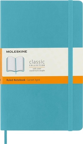 Moleskine Cuaderno clásico TB - L - Rayas azul arrecife