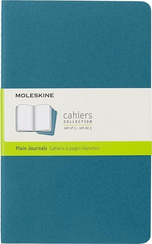 Moleskine Libreta Cahier TB Set de 3 - L - Azul eléctrico