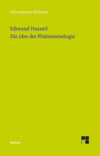 Die Idee der Phänomenologie