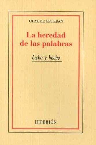 La heredad de las palabras