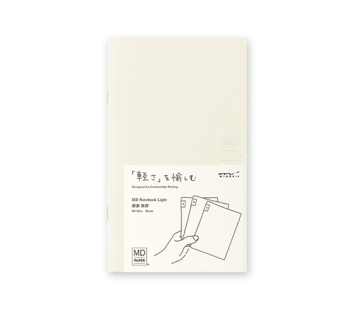 MD Notebook Light B6 Slim Blank 3pcs Pack A