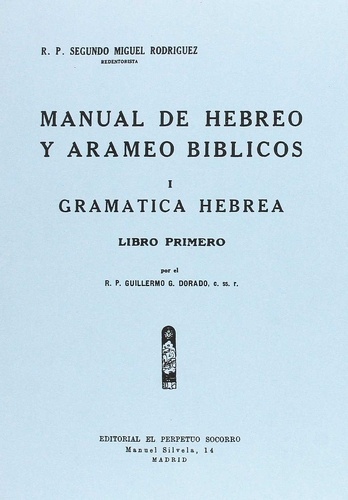 Manual de hebreo y arameo biblicos I
