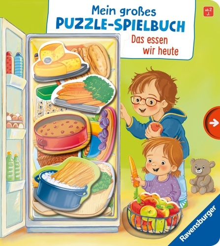 Mein grosses Puzzle-Spielbuch: Das essen wir heute