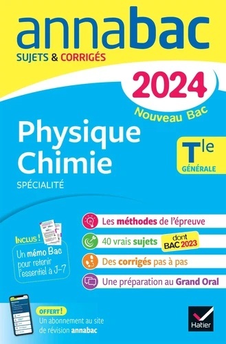 Physique-Chimie spécialité Tle générale - Sujets x{0026} corrigés -