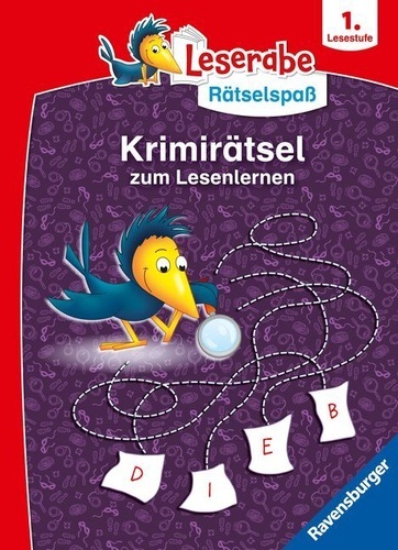 Ravensburger Leserabe Rätselspass- Krimirätsel zum Lesenlernen ab 6 Jahren - 1. Lesestufe