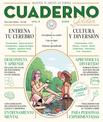 Cuaderno Golden  de actividades para adultos 4