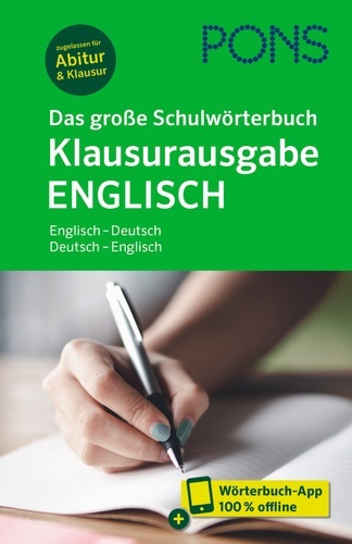 PONS Das grosse Schulwörterbuch Klausurausgabe Englisch, m. Buch, m. Online-Zugang