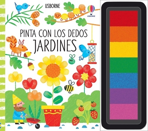 Pinta con los dedos: jardines