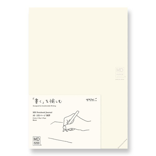 MD Notebook Journal  A5  Codex 1Day 1Page Blank A