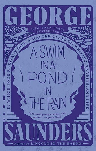 A swim in a pond in the rain